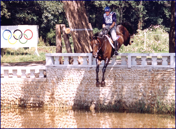 Phyllis Dawson and Albany II in the 1988 Olympic Games in Seoul, Korea.