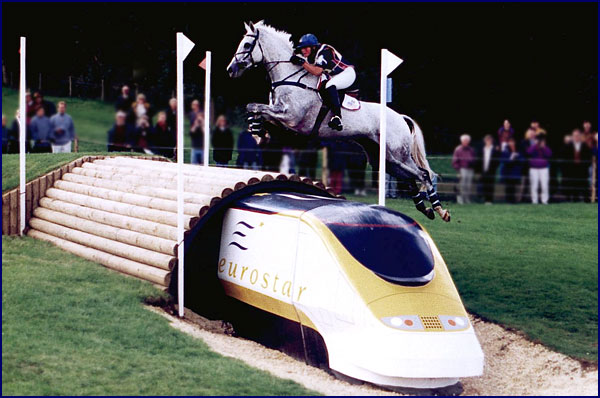 Snowy River and Phyllis Dawson representing the USA at the European Championships, Burghley, 1997.